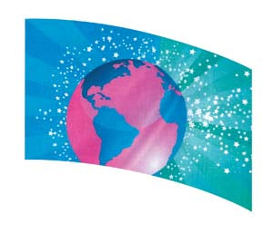 Digital Print Flag #176 Color Guard Flag-Styleplus-SMITH WALBRIDGE BAND PRODUCTS