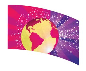 Digital Print Flag #178 Color Guard Flag-Styleplus-SMITH WALBRIDGE BAND PRODUCTS