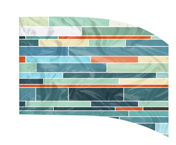 Digital Print Flag #501 Color Guard Flag-Styleplus-SMITH WALBRIDGE BAND PRODUCTS