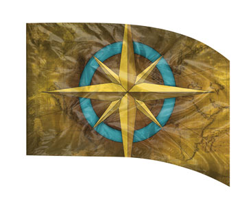 Digital Print Flag #504 Color Guard Flag-Styleplus-SMITH WALBRIDGE BAND PRODUCTS