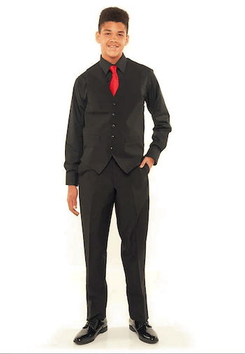 Riley Pleated Black Shirt, Vest and Pants Package-Cousins Concert Attire-SMITH WALBRIDGE BAND PRODUCTS