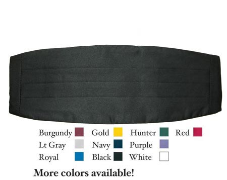 Cummerbund- Poly Satin-SW Concert Wear-SMITH WALBRIDGE BAND PRODUCTS