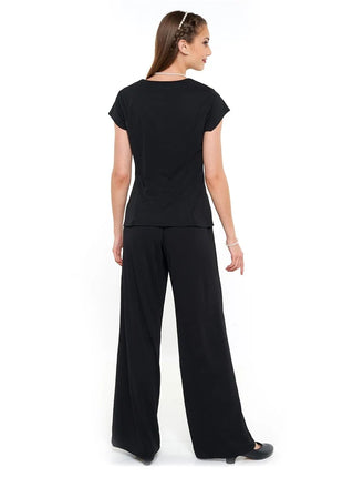 1110-Lizzie-Palazzo-Pants-with-black-cap-sleeve-top-back-view