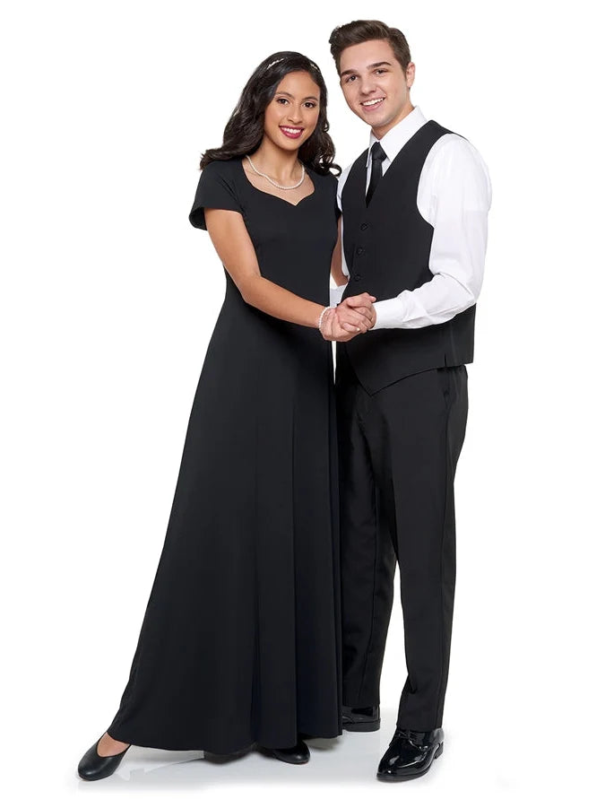 Melissa - Heart Shaped Neck Cap Sleeve Concert Dress - Style 118 10 Melissa - Heart Shaped Neck Cap Sleeve Concert Dress - Style 118 10