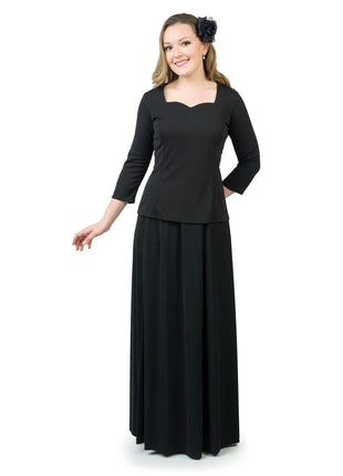 2206-Kaylee-Concert-Blouse-Sweetheart-Neck-3-4-sleeve-cousins-concert-attire-full-view