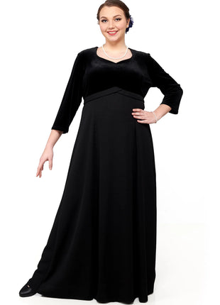 2508-Alexandra-velvet-gown-Front-Cousins-Concert-Attire