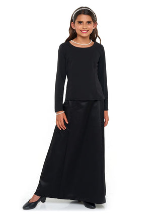 3220Y-Rosalena-Youth-Girls-Floor-Length-Satin-Skirt-Cousins-Concert-Attire-front