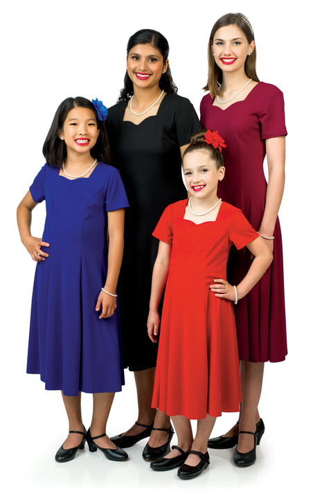403-Valentina-all-colors-short-sleeve-zipper-ladies-youth-show-choir-swing-dress-cousins-concert-attire