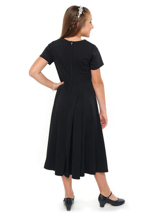 403Y-Valentina-Youth-Girls-Sweetheart-Neck-Short-Sleeve-Short-Swing-Dress-Cousins-Concert-Attire-back
