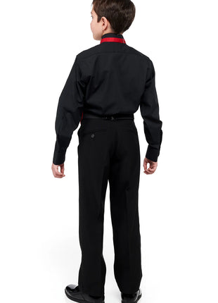 Ryan Youth Ensemble with Black Pleated Wing-tip Shirt - Style 6712-Y - Smith Walbridge Band Products