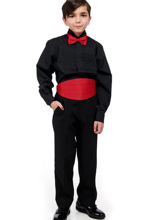 Ryan Youth Ensemble with Black Pleated Wing-tip Shirt - Style 6712-Y - Smith Walbridge Band Products