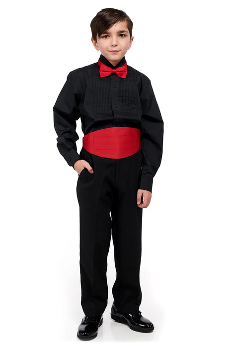 Ryan Youth Ensemble with Black Pleated Wing-tip Shirt - Style 6712-Y - Smith Walbridge Band Products
