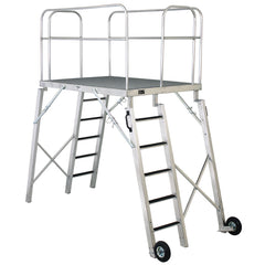 DSi-command-center-6-foot-marching-band-podium-silver