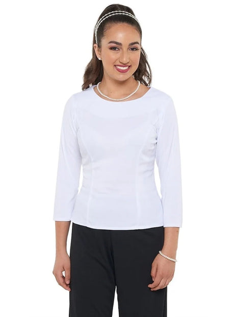 Cousins-demi-concert-top-white-style-2291