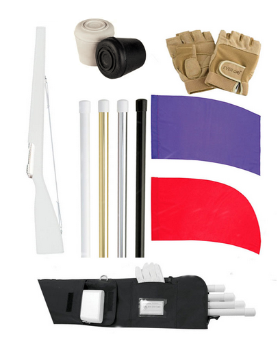 DSI Flag, Flag Pole, Rifle, and Equipment Bag Bundle