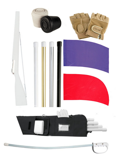 DSI Flag, Flag Pole, Rifle, Sabre, and Equipment Bag Bundle
