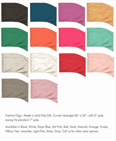 Cousins FL10 Practice Flag-Cousins Concert Attire-SMITH WALBRIDGE BAND PRODUCTS