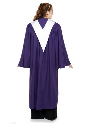 RB111-Angelica-Robe-Purple-with-stole-back-view