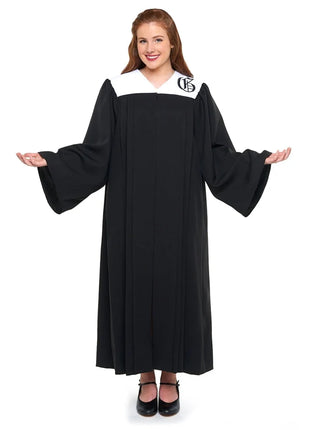 RB112-Raphael-Choir-Robe-No-Stole-Needed-front-view-black