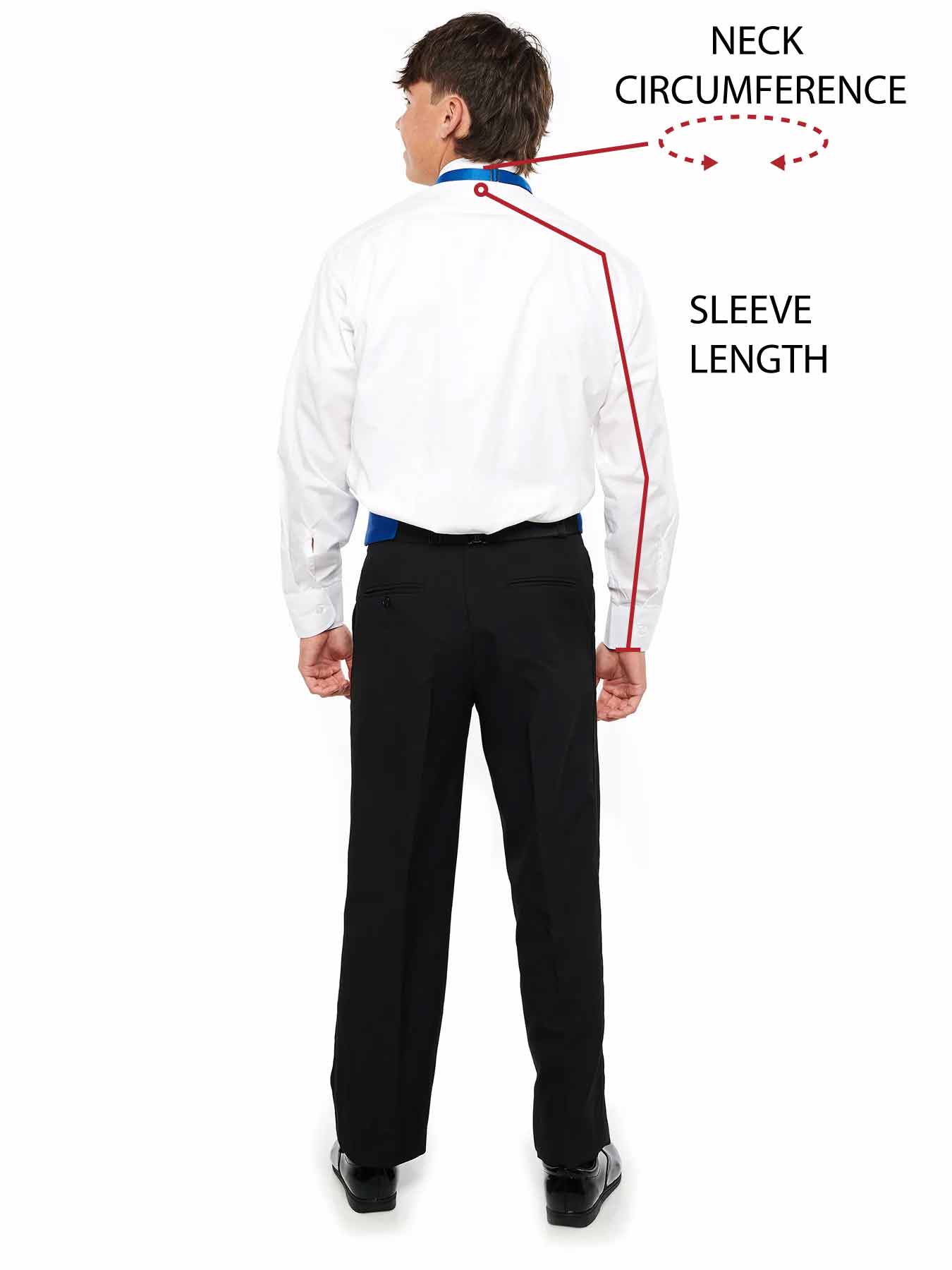 dress shirt neck measurement Shirt Size Guide &Collar