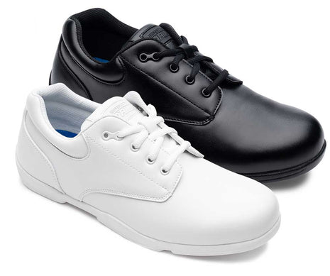 Super-Drills-three-quarter-black-white-pair-marching-band-shoes