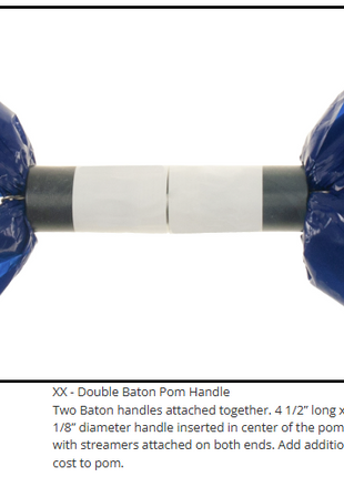 XX-Double-Baton-Pom-Handle