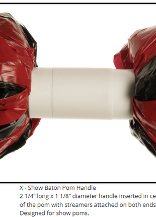 X-Show-Baton-Pom-Handle