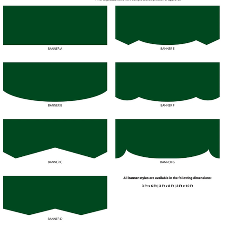 Digital Marching Band Parade Banner - With Banner Pole