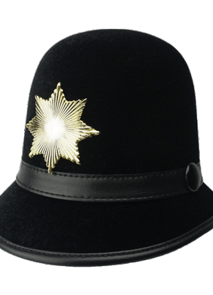 Keystone Cop Vintage Shako - 9927 Marching Headwear-SHAKOMASTER-SMITH WALBRIDGE BAND PRODUCTS