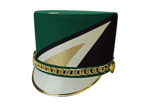 Flat Top Shako - 2174 Marching Headwear-SHAKOMASTER-SMITH WALBRIDGE BAND PRODUCTS