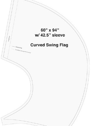 Director's Showcase Digital Flag-Design your own 60 x 94 Swing Flag