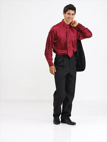 Frank Satin Dress Shirt with Polyester Dress Trousers Frank Satin Dress Shirt with Polyester Dress Trousers