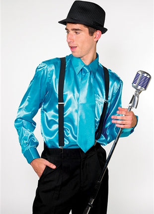 Frank Satin Dress Shirt with Polyester Dress Trousers-Cousins Concert Attire-SMITH WALBRIDGE BAND PRODUCTS