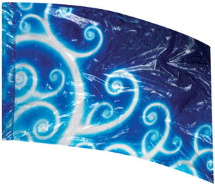 Crystal Glass Digital Color Guard Flag #104-Styleplus-SMITH WALBRIDGE BAND PRODUCTS