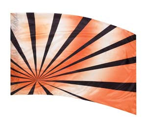 Colorway BURST F1 Orange Color Guard Flag-Styleplus-SMITH WALBRIDGE BAND PRODUCTS