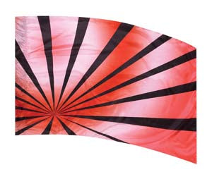 Colorway BURST F1 Red Color Guard Flag-Styleplus-SMITH WALBRIDGE BAND PRODUCTS