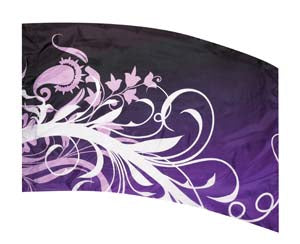Colorway VINES F1 Purple Color Guard Flag-Styleplus-SMITH WALBRIDGE BAND PRODUCTS