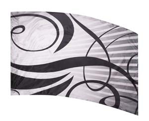 Colorway SCRIBE F1 Black Color Guard Flag-Styleplus-SMITH WALBRIDGE BAND PRODUCTS