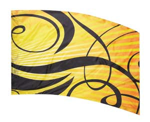 Colorway SCRIBE F1 Yellow Color Guard Flag-Styleplus-SMITH WALBRIDGE BAND PRODUCTS