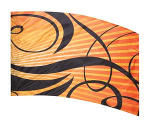 Colorway SCRIBE F1 Orange Color Guard Flag-Styleplus-SMITH WALBRIDGE BAND PRODUCTS