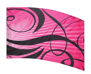 Colorway SCRIBE F1 Fuschia Color Guard Flag-Styleplus-SMITH WALBRIDGE BAND PRODUCTS