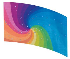 Digital Print Flag #005 Color Guard Flag-Styleplus-SMITH WALBRIDGE BAND PRODUCTS