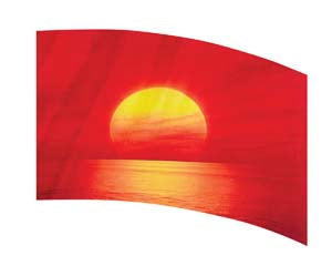 Digital Print Flag #039 Color Guard Flag 