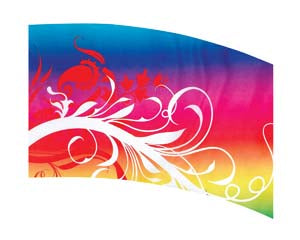 Digital Print Flag #046 Color Guard Flag-Styleplus-SMITH WALBRIDGE BAND PRODUCTS