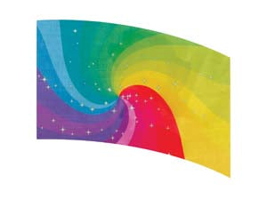 Digital Print Flag #050 Color Guard Flag-Styleplus-SMITH WALBRIDGE BAND PRODUCTS
