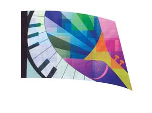 Digital Print Flag #061 Color Guard Flag-Styleplus-SMITH WALBRIDGE BAND PRODUCTS