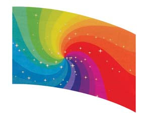 Digital Print Flag #165 Color Guard Flag-Styleplus-SMITH WALBRIDGE BAND PRODUCTS