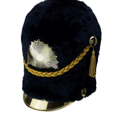 Domed Faux Fur - 4589 Marching Busby-SHAKOMASTER-SMITH WALBRIDGE BAND PRODUCTS