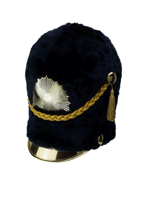 Domed Faux Fur - 4589 Marching Busby-SHAKOMASTER-SMITH WALBRIDGE BAND PRODUCTS