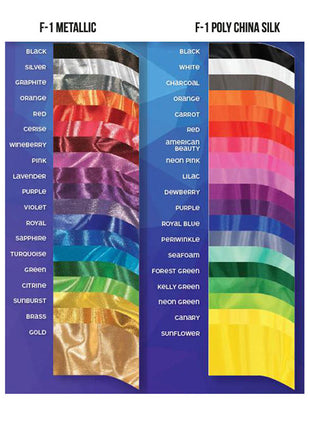 StylePlus F-1 Solid Metallic Color Guard Flag-Styleplus-SMITH WALBRIDGE BAND PRODUCTS